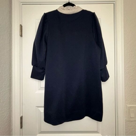 Tuckernuck Pomander Place Charlotte Terry 1/4 Button Front Tunic Shirt Dress - Picture 8 of 13